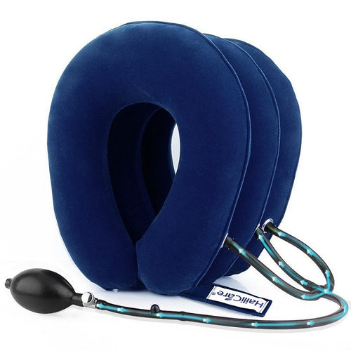 Neck Massager 3/4 Layer Inflatable Air Cervical Neck Traction Support