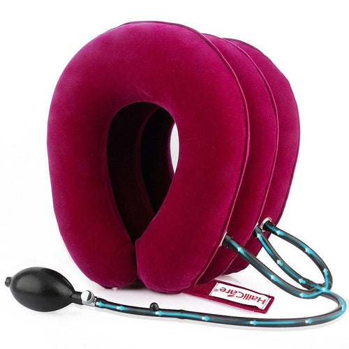 Neck Massager 3/4 Layer Inflatable Air Cervical Neck Traction Support